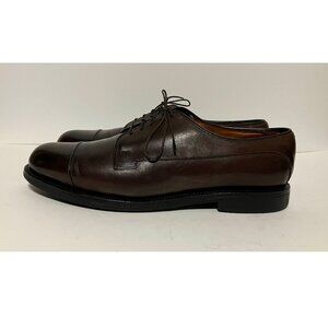 Allen Edmonds Brown Bergland Oxford Cap Toe Men's Leather Dress Shoes, Size 10 D